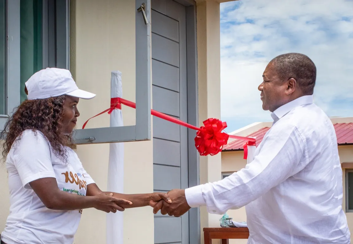 Inauguração pelo Presidente Filipe Nyusi de Novas Habitações Sociais em Cabo Delgado