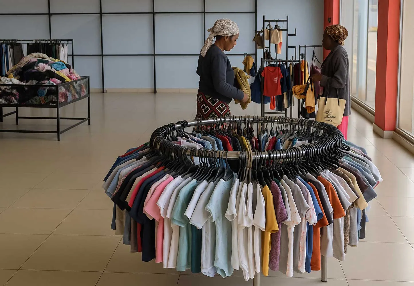Comércio informal de roupa usada gera rendimento e impacto social