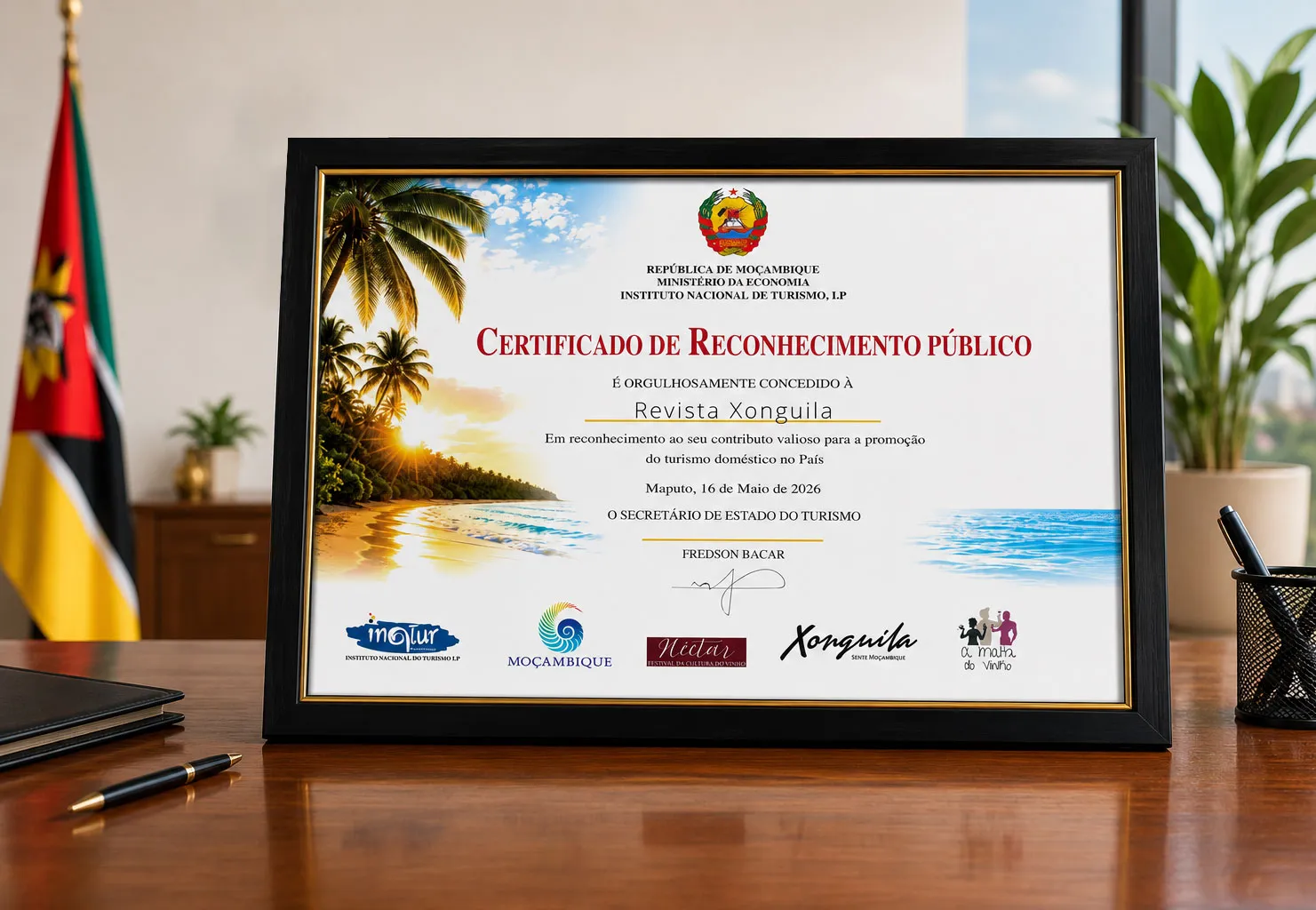 Xonguila distinguida pelo Estado pela promoção do turismo nacional