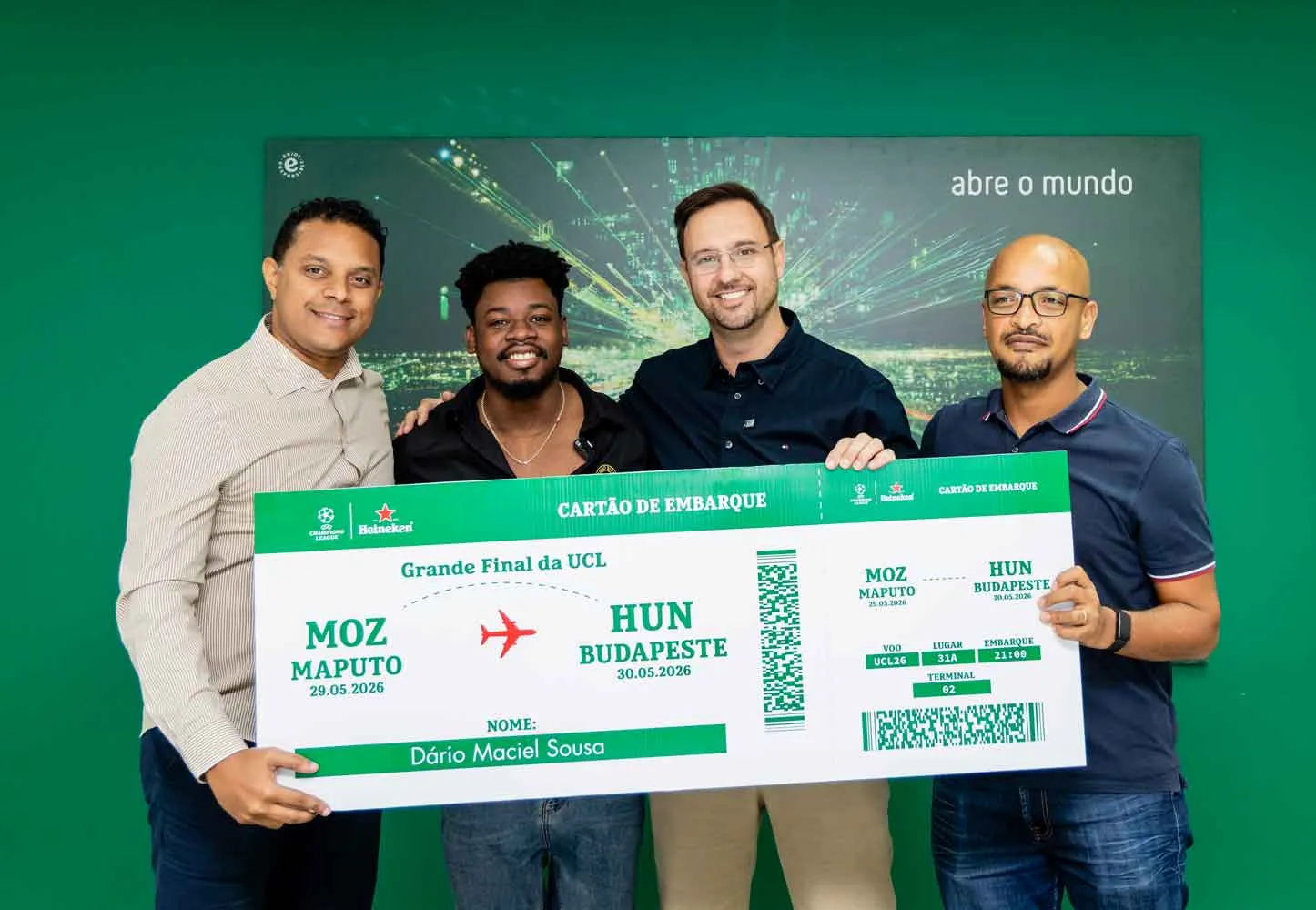 Parceiros premiados com viagem à final da Liga dos Campeões