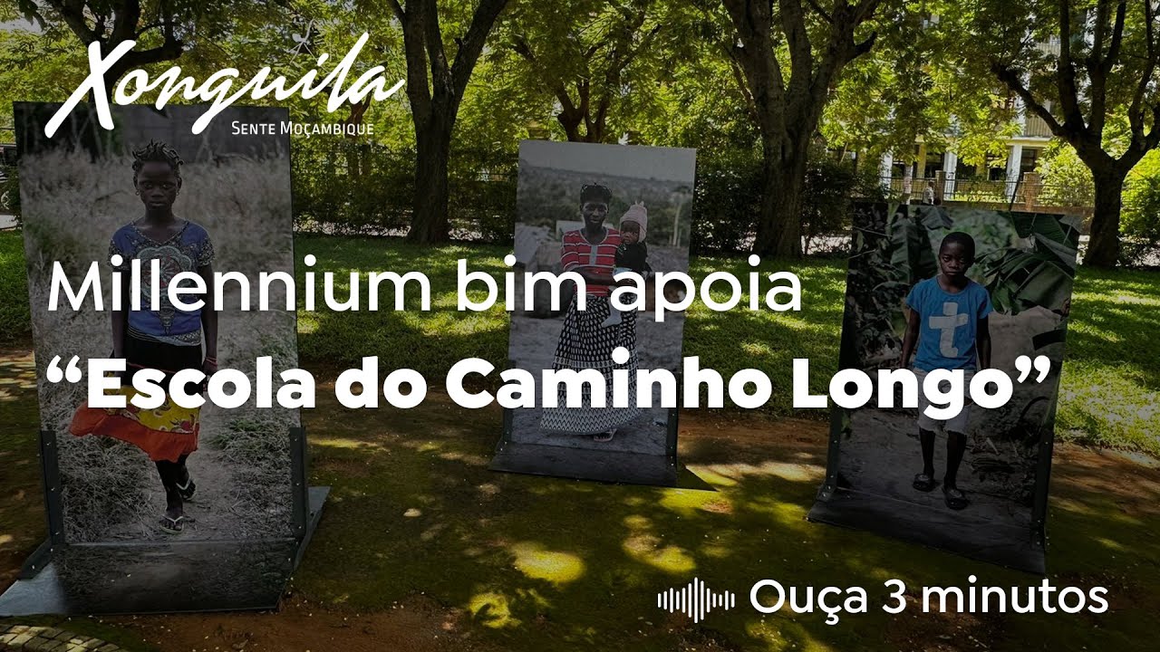 Millennium bim apoia“Escola do Caminho Longo”exposição sobre o drama dos deslocados