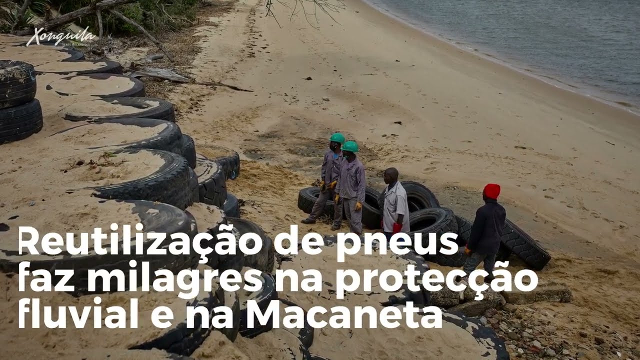 Reutilização de pneus faz milagres na protecção fluvial e na Macaneta